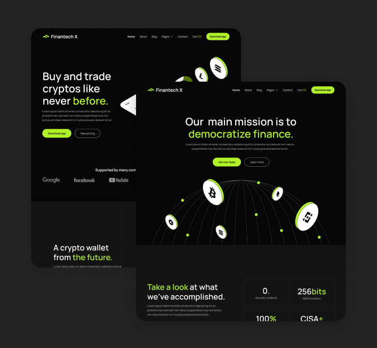 Pages - Finantedh X Webflow Template